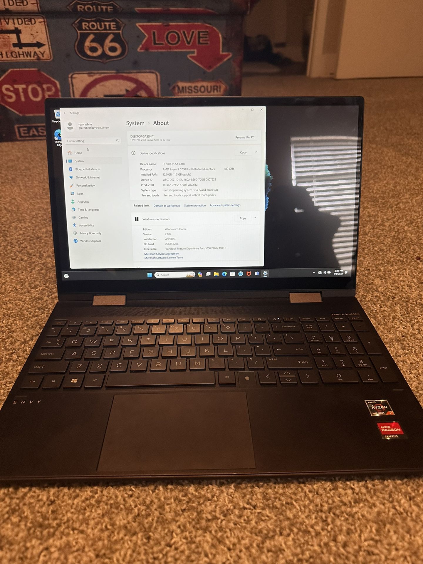 Envy360x HP Laptop