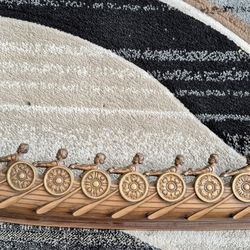 Vintage Syroco Viking Ship Wall Decor