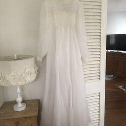 Handmade Long Lacy Boho Party Prom Wedding Dress