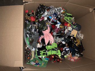 Lot of transformers and marvel action figures
