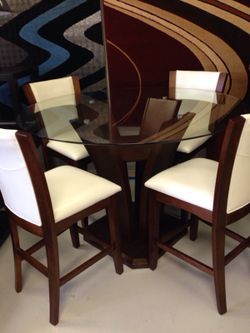 High table with 4 chairs