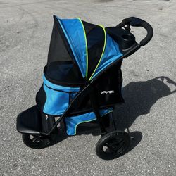 Gen Pets Jogger Pet Stroller, Trailblazer Blue, 26" Small Hole in Mesh Otherwise Like new condition! Retails $269.99