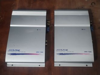 2 Alpine Amplifiers MRH-T305 Amp Amplifier