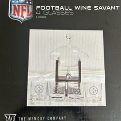 Steelers Savant & Wine Glasses 