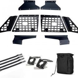 Rear Trunk Molle Storage Panel for Toyota Land Cruiser LC(contact info removed)-2025 / Lexus GX550, Overland Cargo Organizer Rack