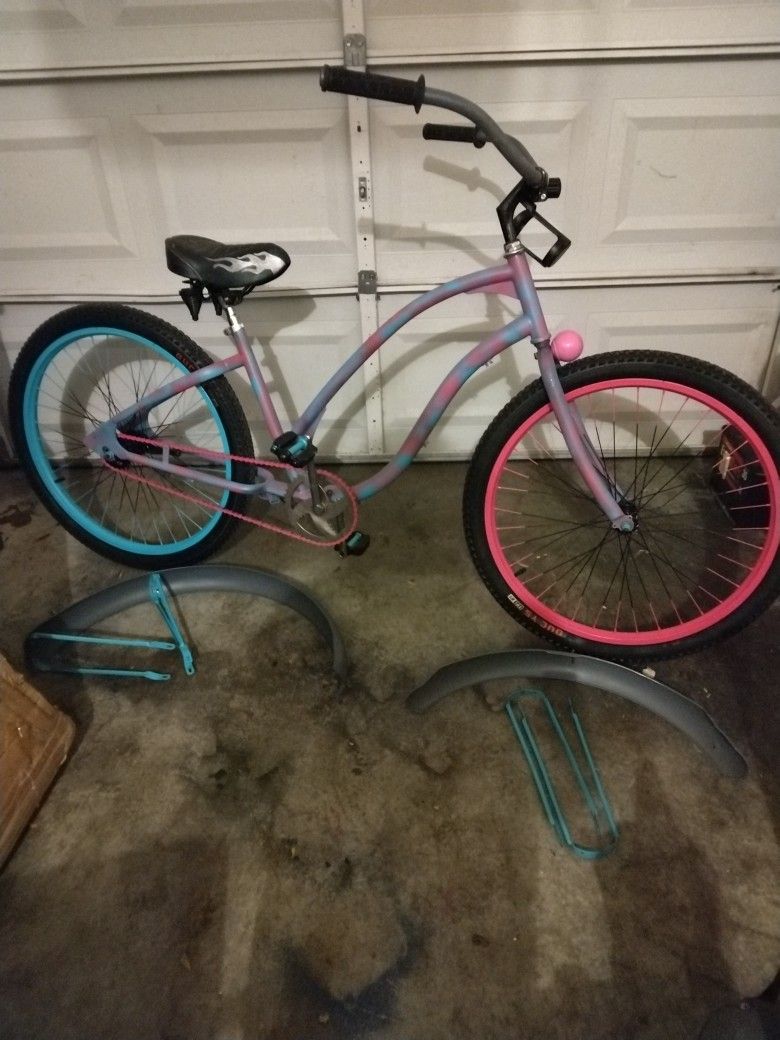 Customized Schwinn (Older Model) " Bubble Gum"