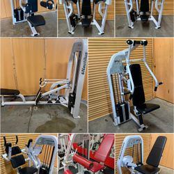 8 Piece Nautilus Nitro Gym Set- Leg Curl, Leg Extension, Bicep, Tricep, Compound Row, Chest Press, Abdominal, Side Lateral 