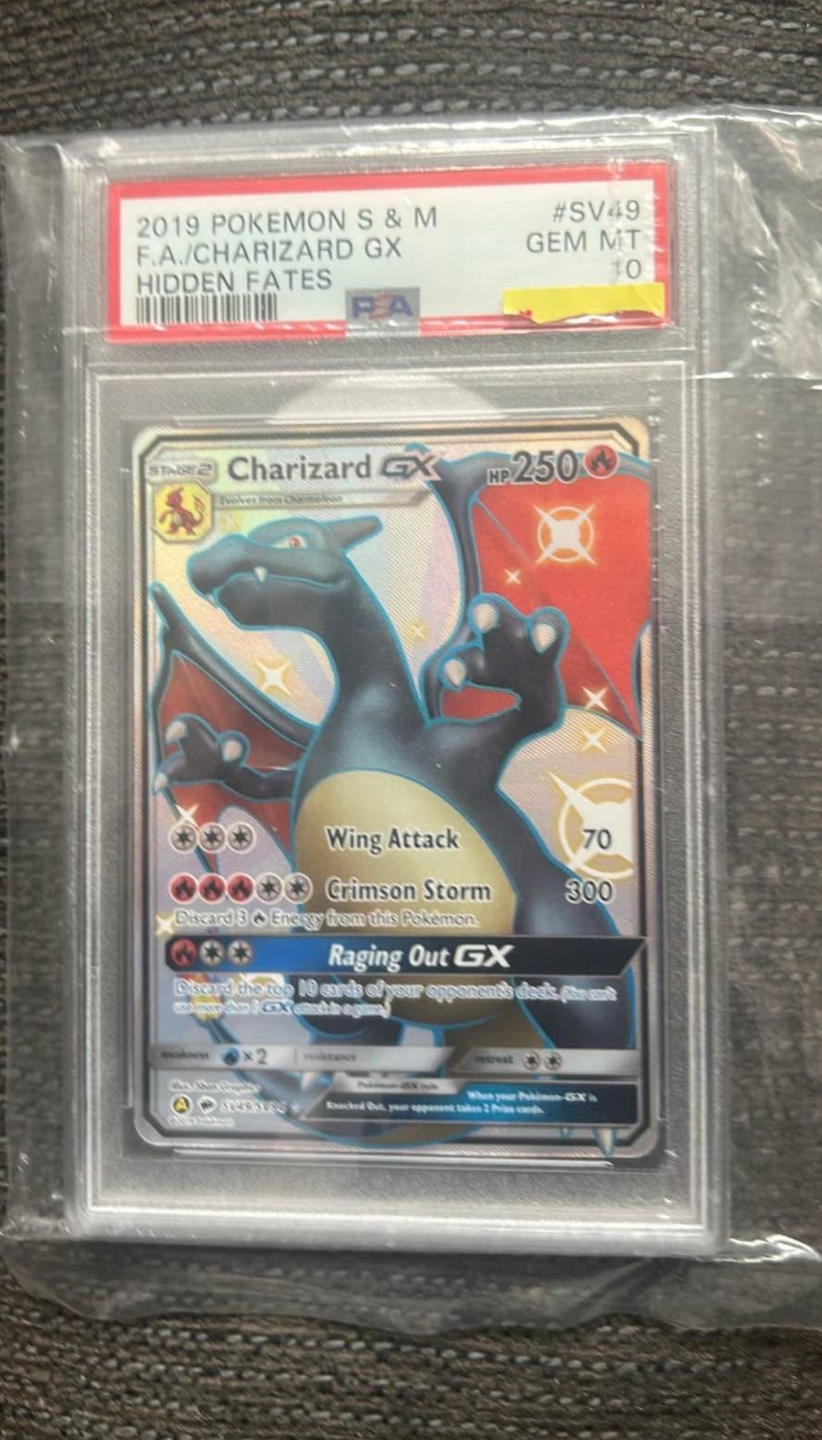 Charizard Gx PSA 10