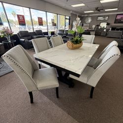 7 PC DINING TABLE 