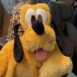 Pluto Pillow Pet 20" Plush Disney World Theme Parks Authentic Disney