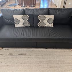Ikea Friheten Couch Bed/ Sofa bed Faux Leather