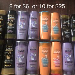 Loreal Shampoo& Conditioner 2 For $6 or 10 for $25