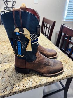 Dan Post Thin Blue Line Western Boots