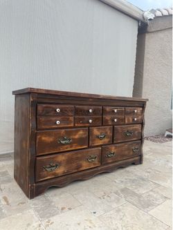 Solid wood dresser