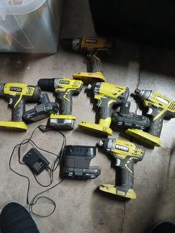 6 Pieces Of Ryobi Drills 