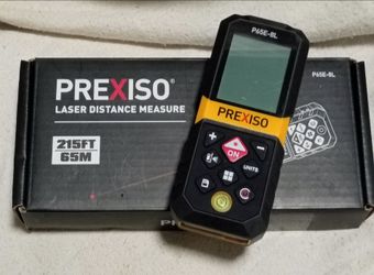 Prexiso Digital Laser Measurement Tool 215 FT Range with Box & Manual