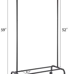 Clothes Rack on Wheels
