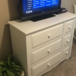 Large White Sturdy Dresser 