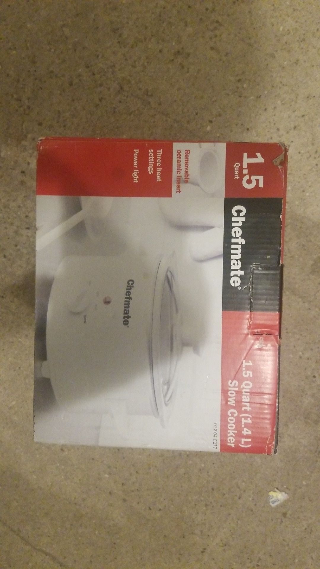 Chefmate 1.5 Qt Slow Cooker