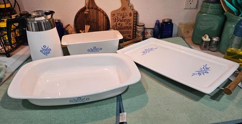 Corning Ware Blue Cornflower lot