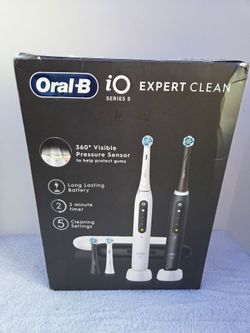 Oral B Expert Clean iO Series 5 Bluetooth Rechargeable Toothbrushes Set (Price Is Firm)