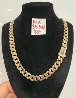 14K Yellow Gold Monaco Chain 35.3Gr 20 Inches Long
