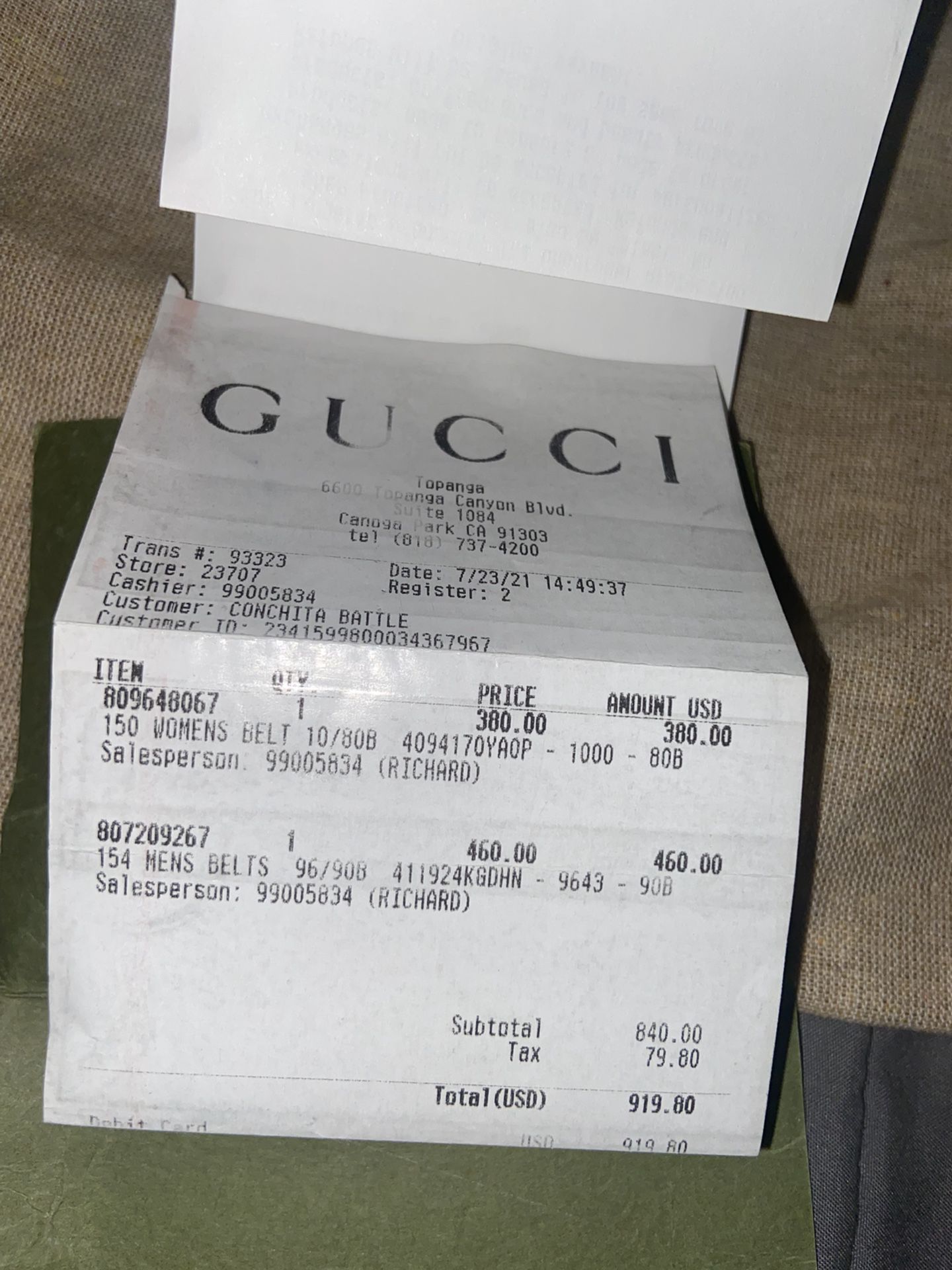 Gucci GG Supreme Belt - Neutrals Belts, Accessories - GUC1342618