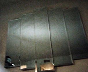 Beveled 5 glass wall design