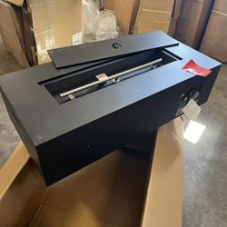 Propane Fire Pit Table for Outdoor Patio, 50000 BTU Gas Firepit, All-Weather Steel Dining & Coffee Table, No glass shield, No propane tank