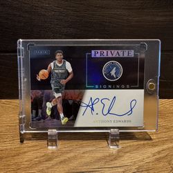 2023 Panini Anthony Edwards Private Signing