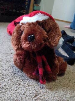 Christmas Dog Stuffed Animal 