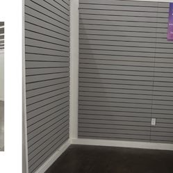 6- 4’ Panels Of Slat Wall, Used