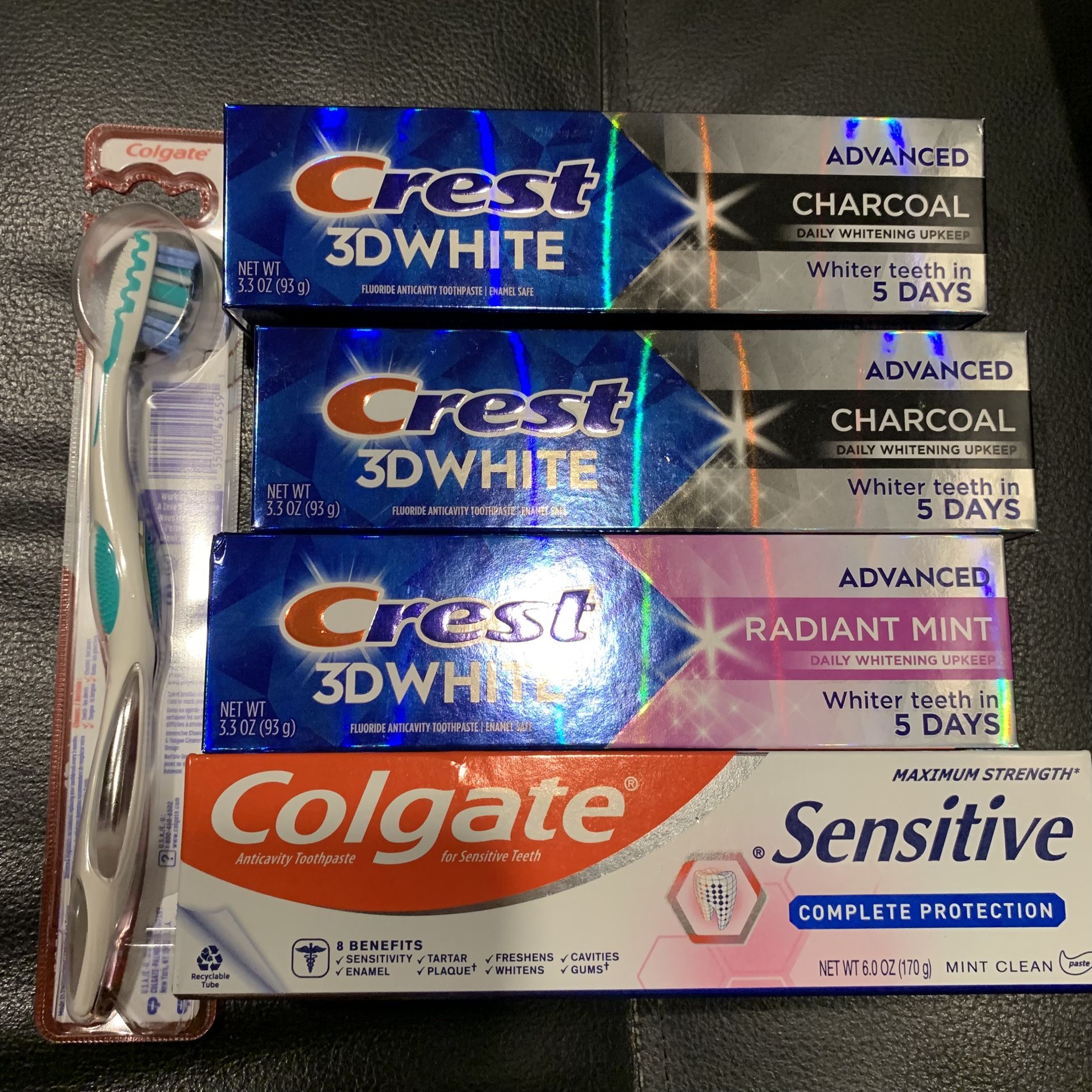 Crest & Colgate toothpaste bundle 5 Pk