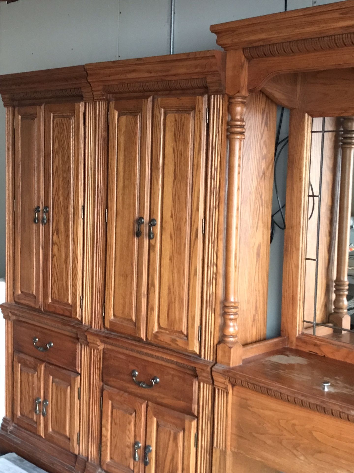 Oak bedroom Set Queen