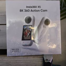 Limited Edition Insta360 X5 – 8K 360 Camera (Satan White)