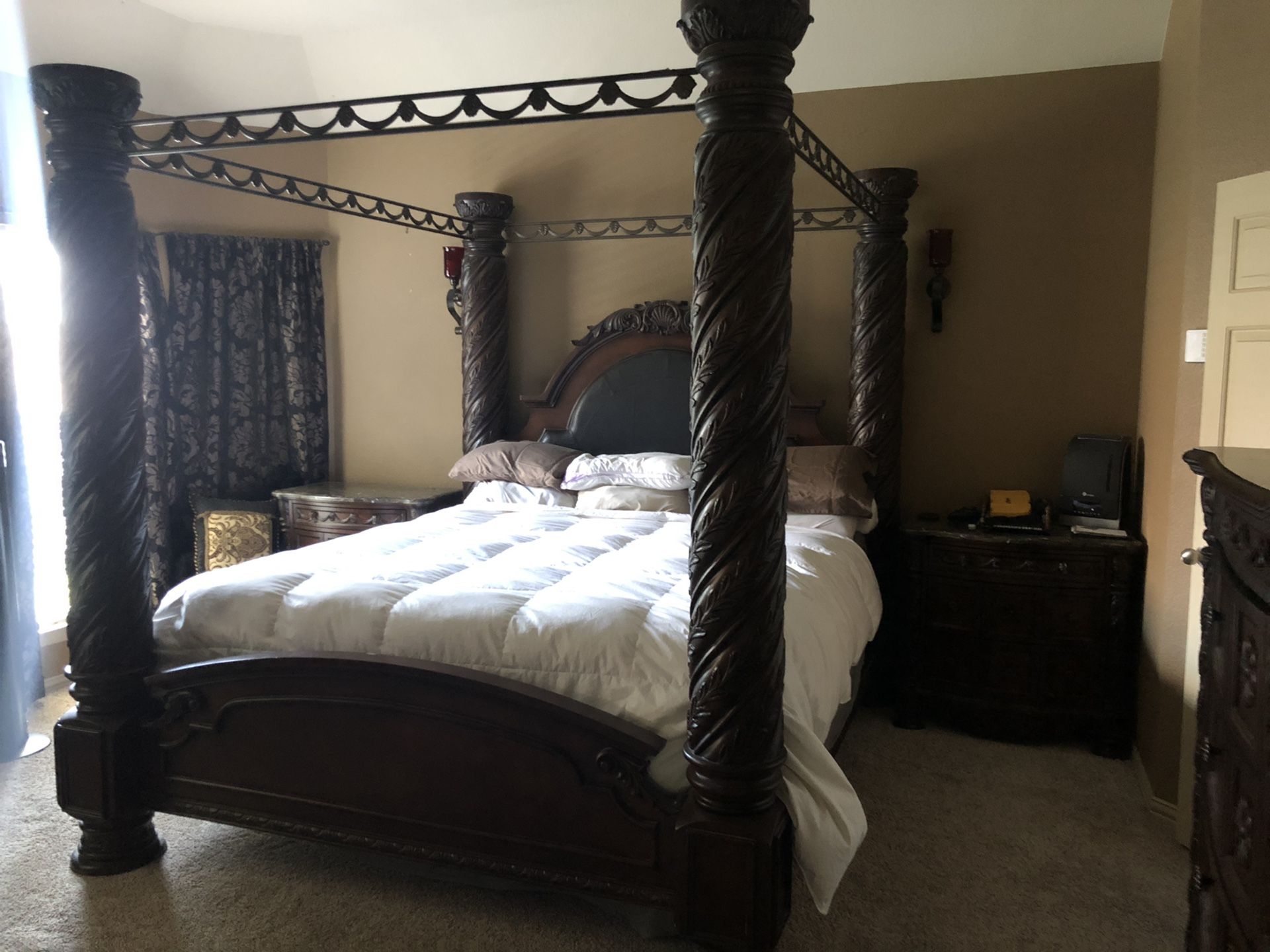 King size Ashley furniture bedroom set