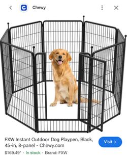 Brand new in box pet playpen 42 inches 8 panels (indoor / outdoor)