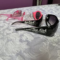 4 Pairs Motorcycle Women’s Glasses 