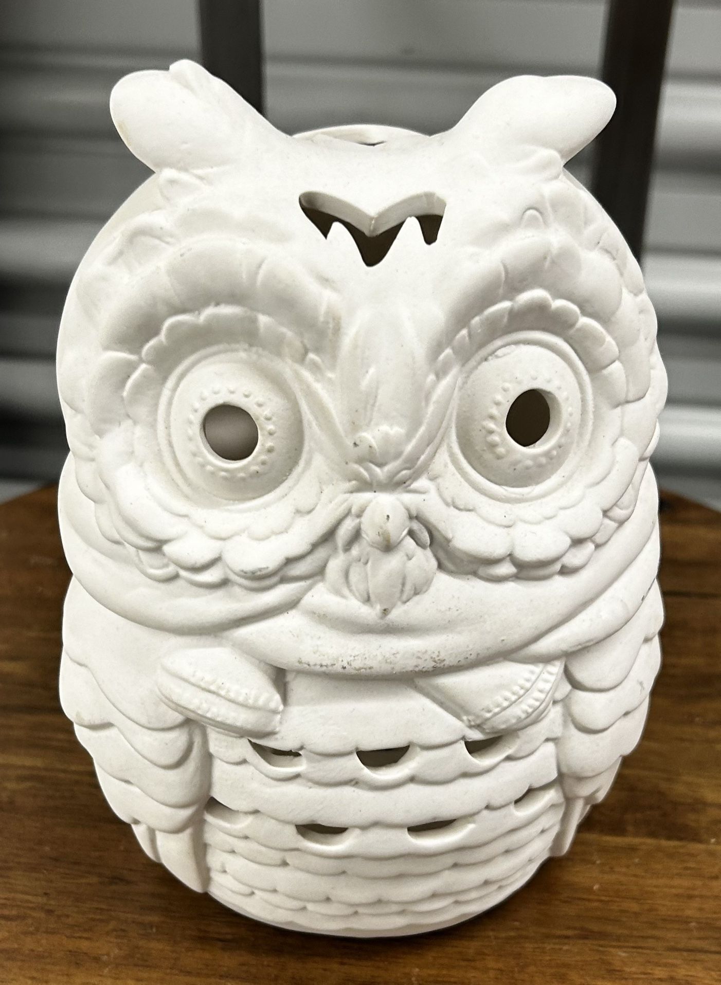 ceramic owl candle holder