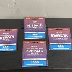 ultra® mobile Prepaid Sim Kit 15GB For 1 Month