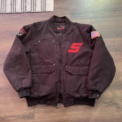 Snap-on Tools 95th Anniversary XL Jacket Black Red Logo Heavyweight Canvas