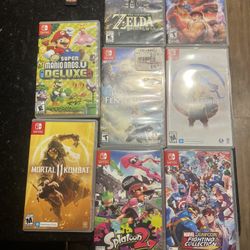 Nintendo Switch And Games With Controls 