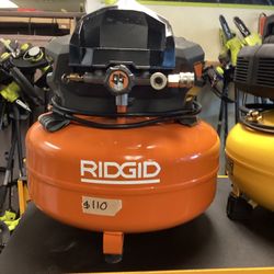 RIDGID Electric 6 Gallon Compressor $110