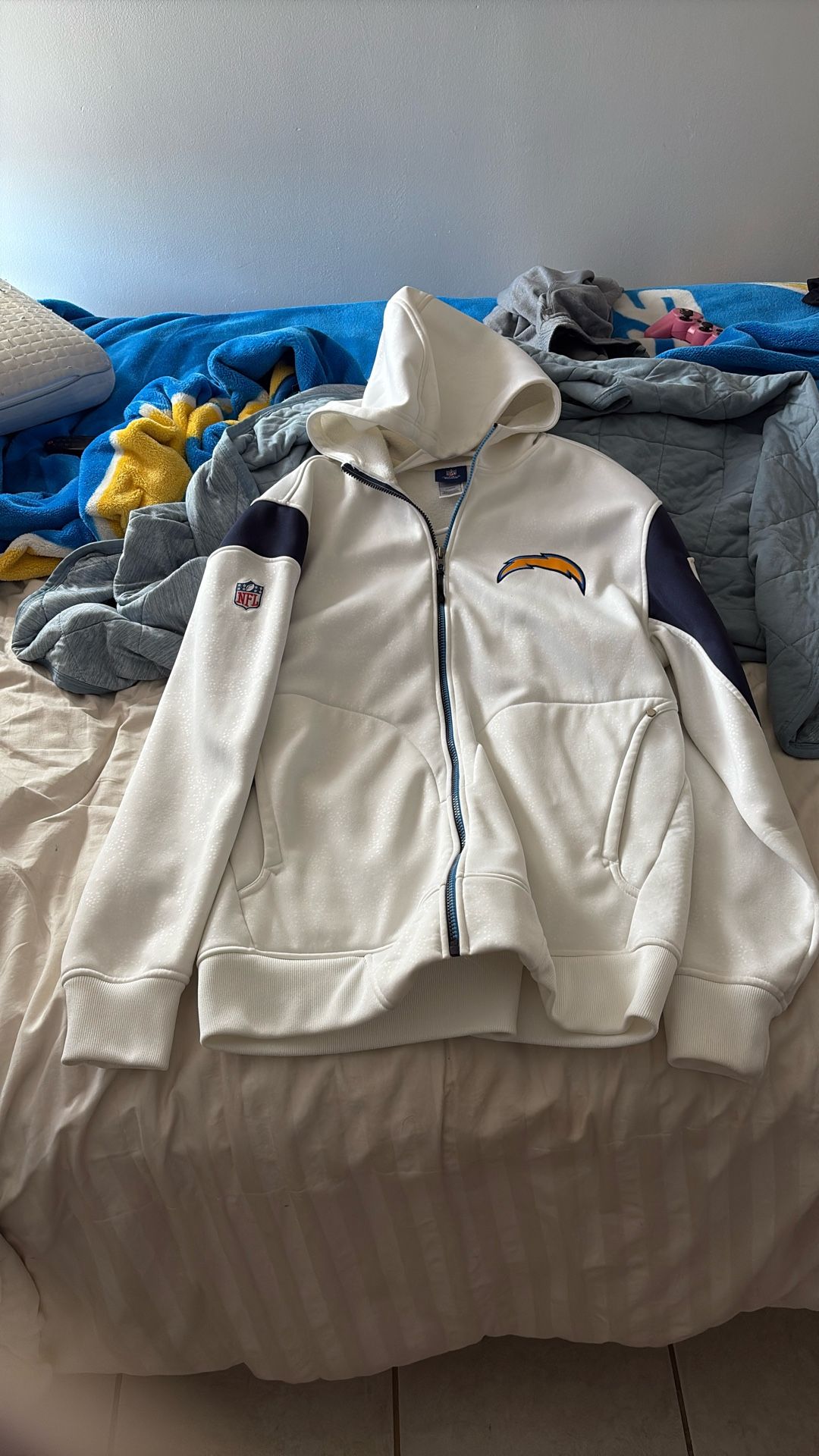 San Diego Chargers Reebok Zip Up Hoodie