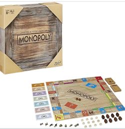 New Monopoly Rustic Edition Board Game by Hasbro
