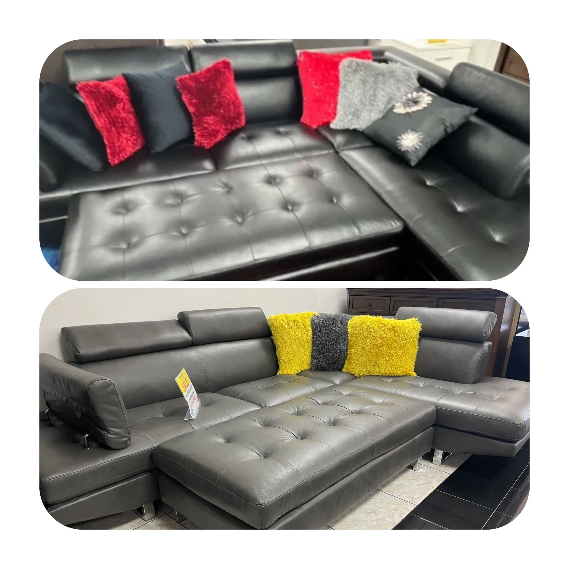 Ibiza sectional with Ottoman $999 with easy finance