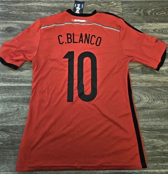 Adidas Mexico Seleccion 2014 Cuauhtemoc Blanco Despedida Farewell Futbol Soccer Jersey Medium