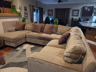 Couch with ottoman
