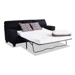 Calvin Onyx Bobs Discount Furniture Black Couch Pull Out Bed 