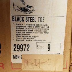 Lacrosse Steel Toe Lined Boots Men's Size 9